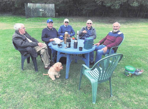 Workers at lunch break